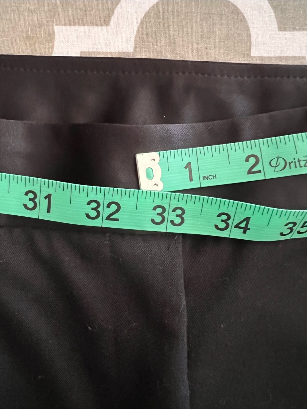 Black Women's Tuxedo Dress Pants – Classic Straight Leg - Picture 5 of 6